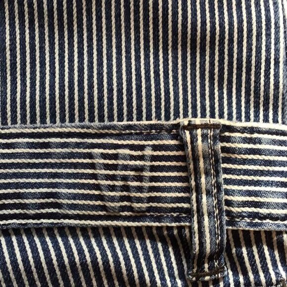 Williamsburg Garment Co. striped custom low rise skinny jeans made in Brooklyn - Picture 5 of 10